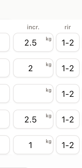 Mogelijkheid om tijdens workouts zelf increments aan te geven (?).png